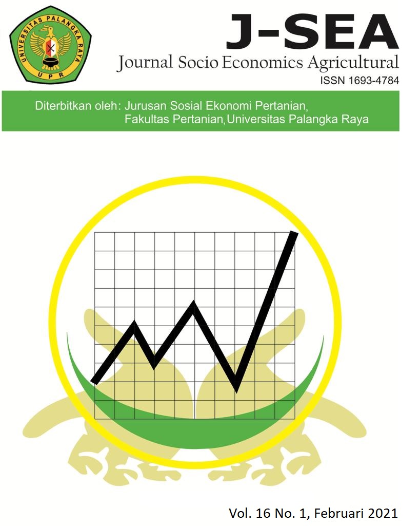 					View Vol. 16 No. 1 (2021): Februari 2021 (Journal Socio Economics Agricultural)
				