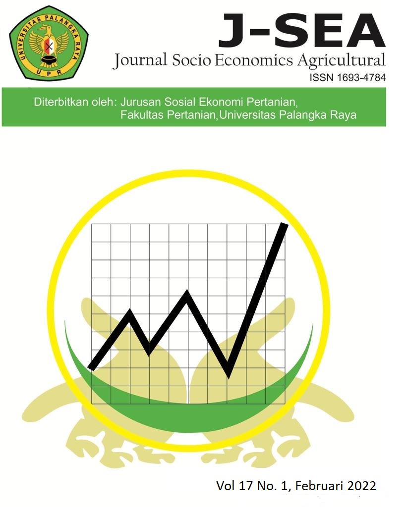 					View Vol. 17 No. 1 (2022): Februari 2022 (Journal Socio Economics Agricultural)
				