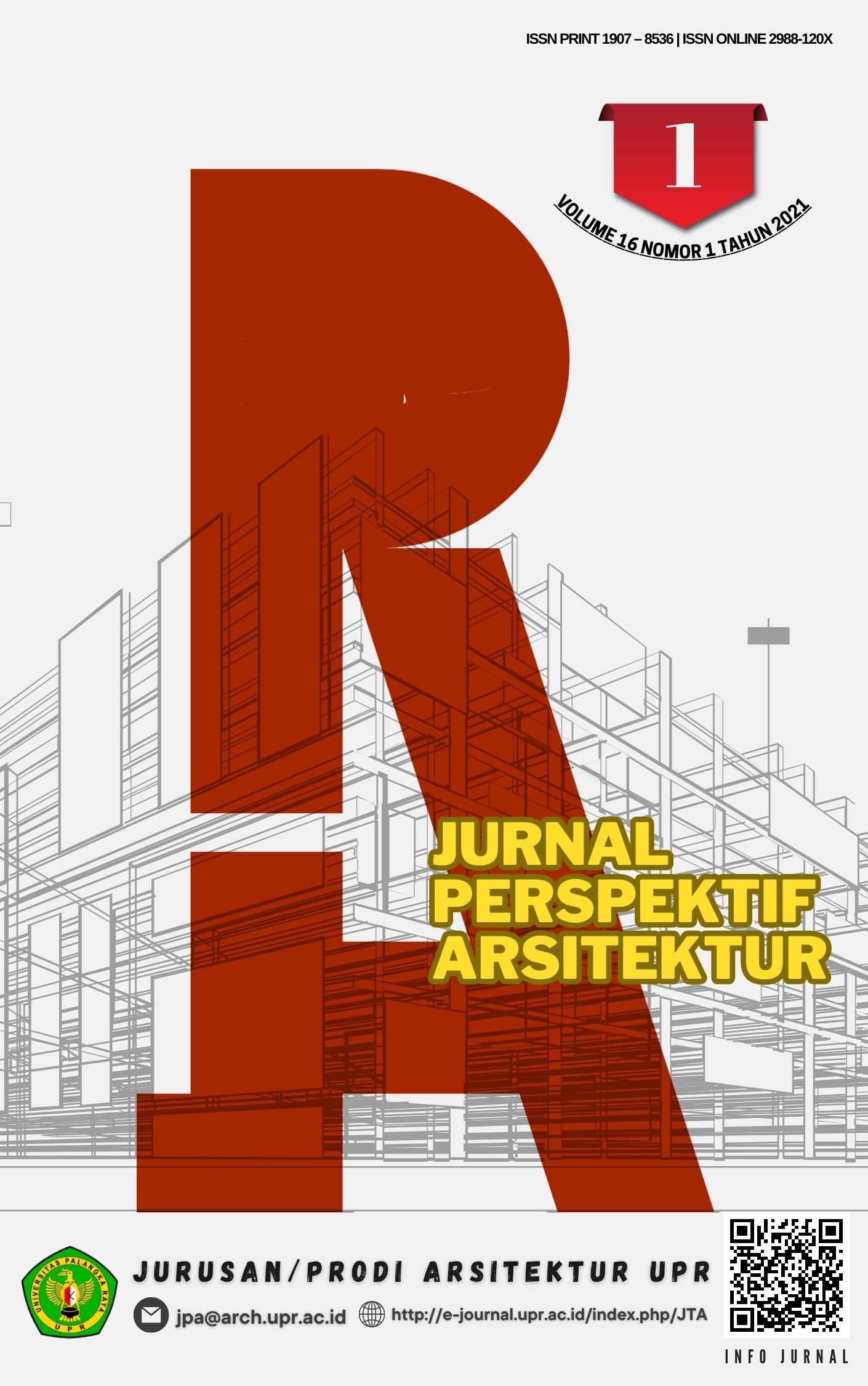 					View Vol. 16 No. 01 (2021): Jurnal Perspektif Arsitektur Volume 16 Nomor 1 Tahun 2021
				