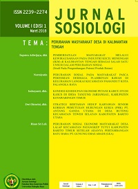 					View Vol. 1 No. 1 (2018): Journal SOSIOLOGI Volume 01, Edisi 01, Maret 2018
				