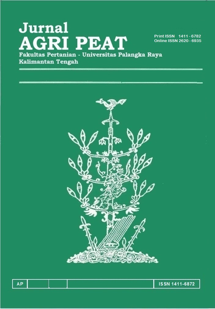 					View Vol. 27 No. 1 (2026): JURNAL AGRIPEAT, Volume 27 Nomor 1, MARET 2026
				