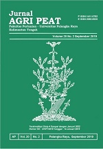 					View Vol. 20 No. 02 (2019): JURNAL AGRIPEAT VOLUME 20 NOMOR 02,  SEPTEMBER 2019
				