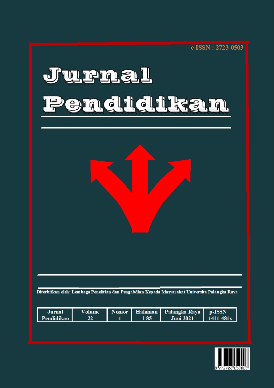 					View Vol. 22 No. 1 (2021): Jurnal Pendidikan
				