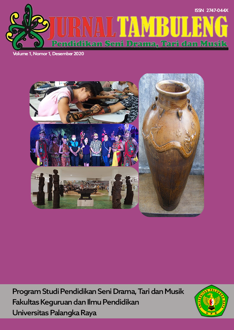 					Lihat Vol 1 No 1 (2020): JURNAL Tambuleng: Pendidikan Seni Drama, Tari dan Musik
				