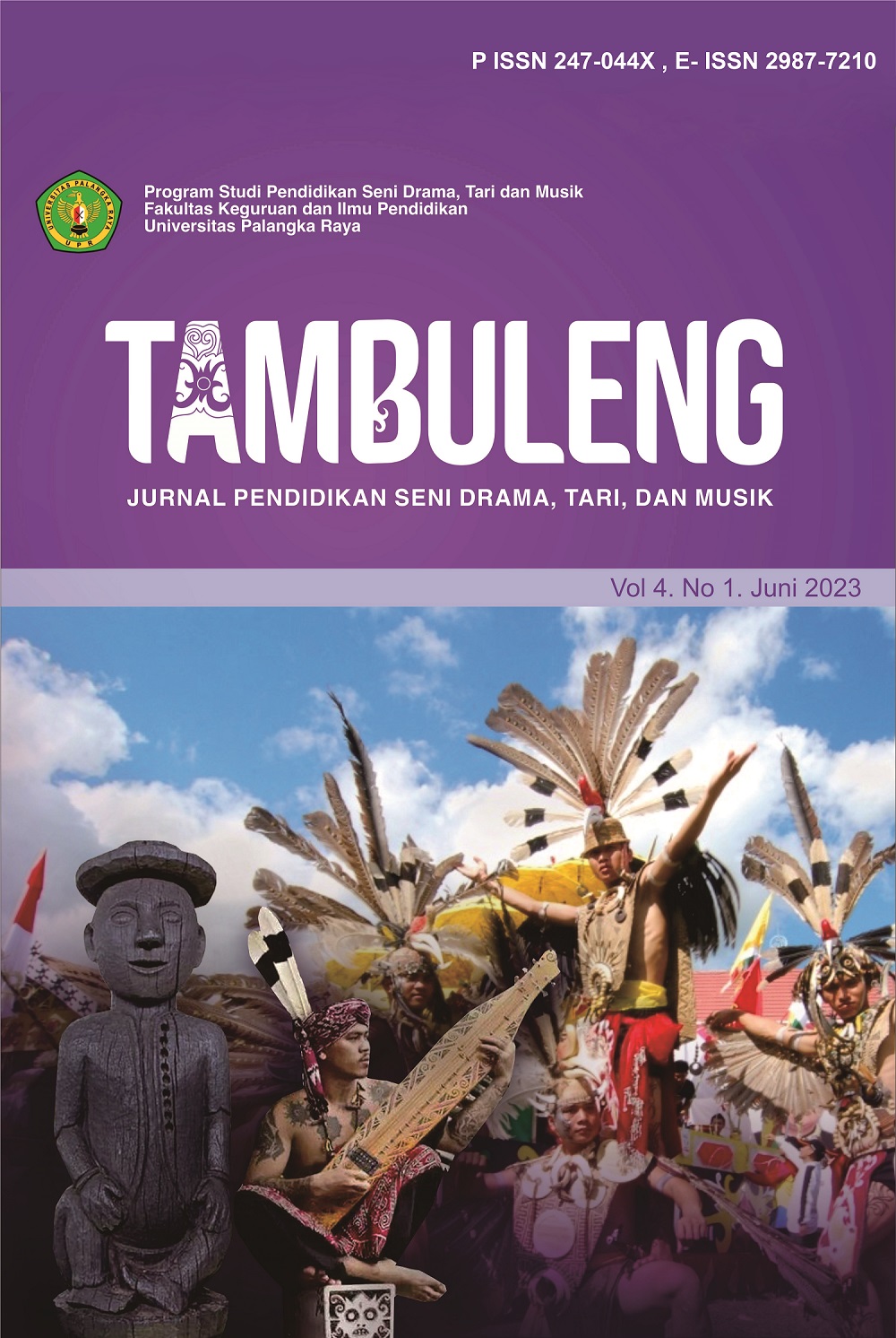 					Lihat Vol 4 No 1 (2023): Jurnal Tambuleng (Pendidikan Seni Drama Tari dan Musik) 
				