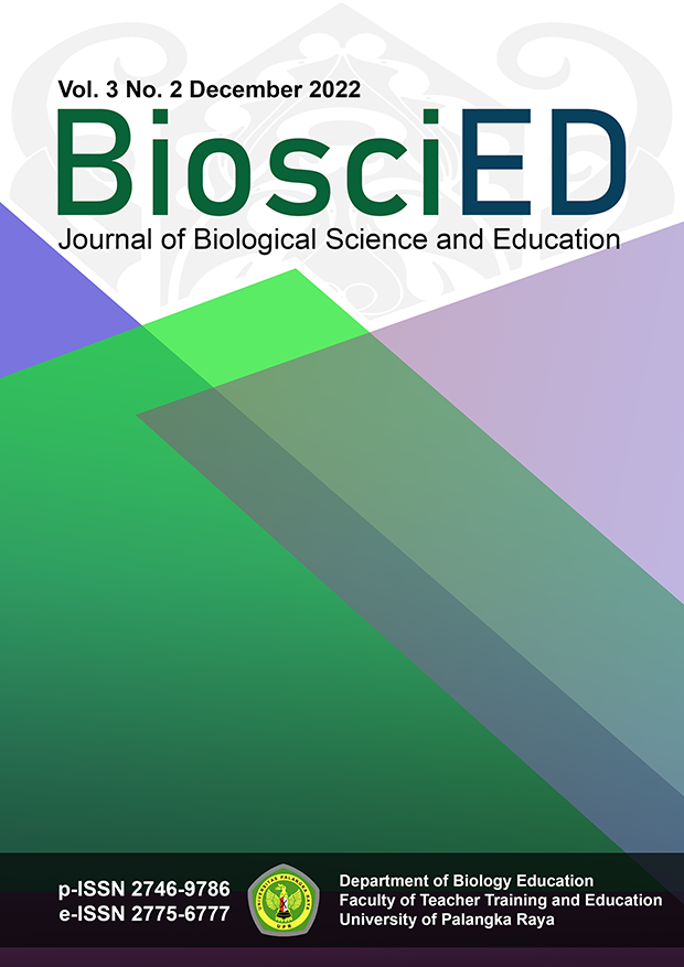 					View Vol. 3 No. 2 (2022): BiosciED December 2022
				