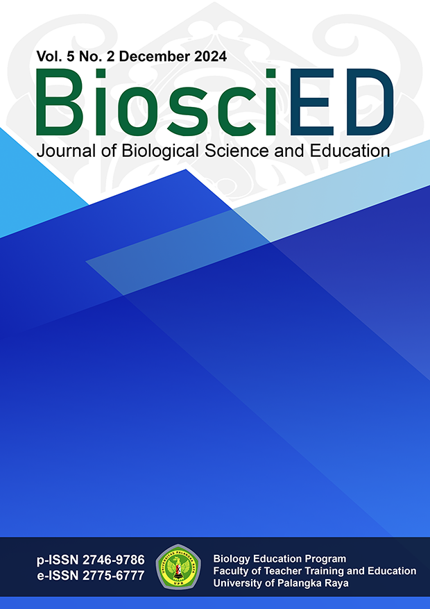 					View Vol. 5 No. 2 (2024): BiosciED December 2024
				