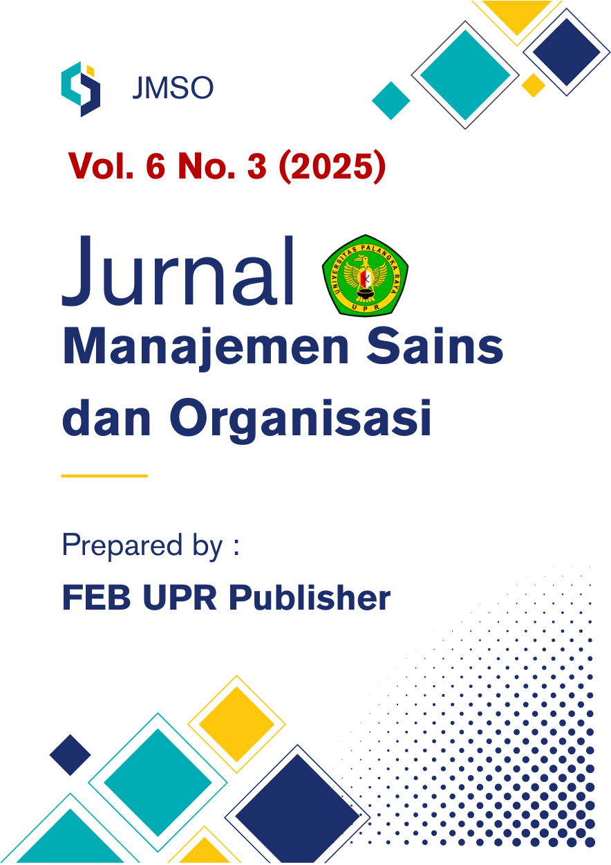 					View Vol. 6 No. 3 (2025): Jurnal Manajemen Sains dan Organisasi
				