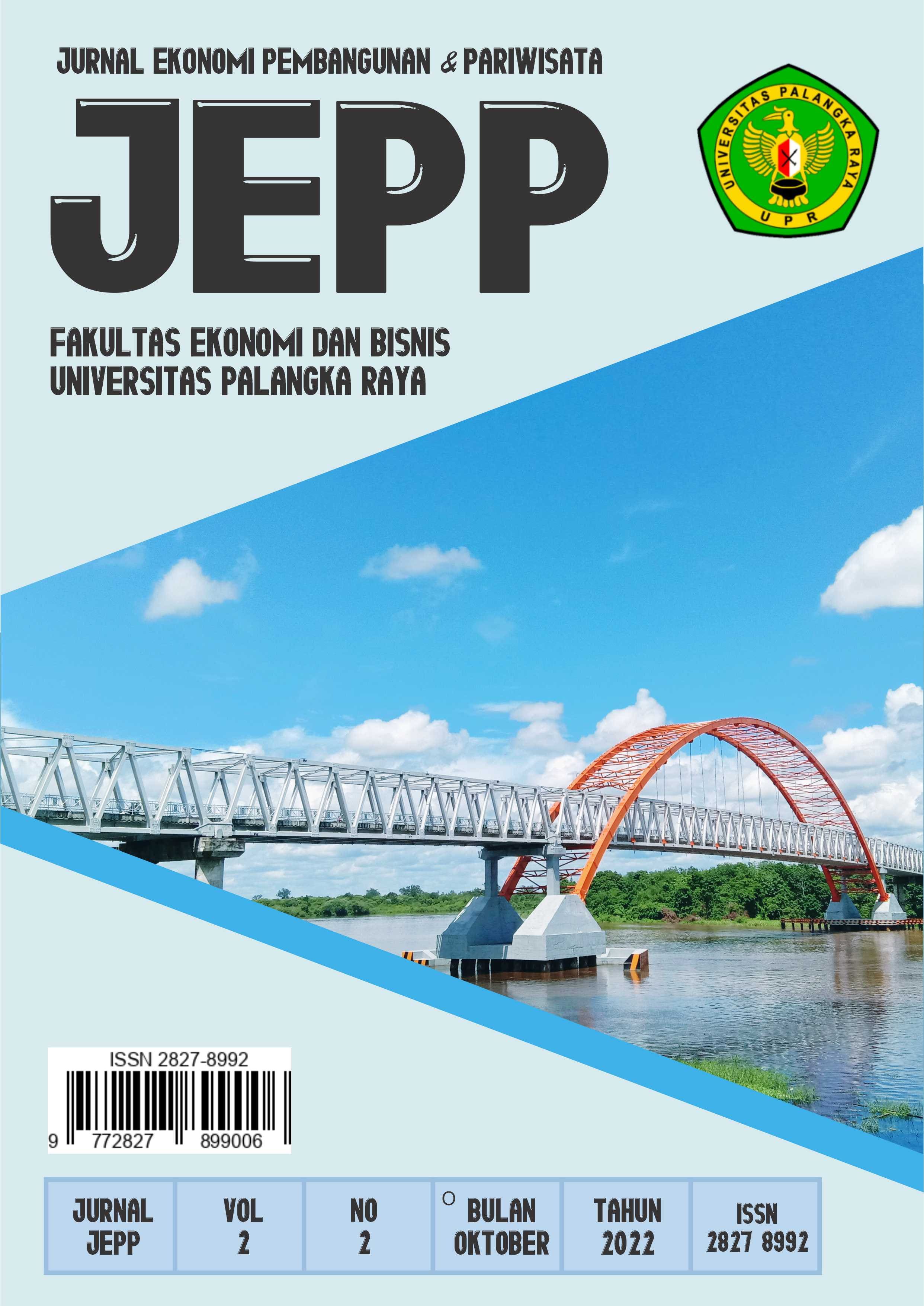 					View Vol. 2 No. 2 (2022): JEPP : Jurnal Ekonomi Pembangunan Dan Pariwisata
				