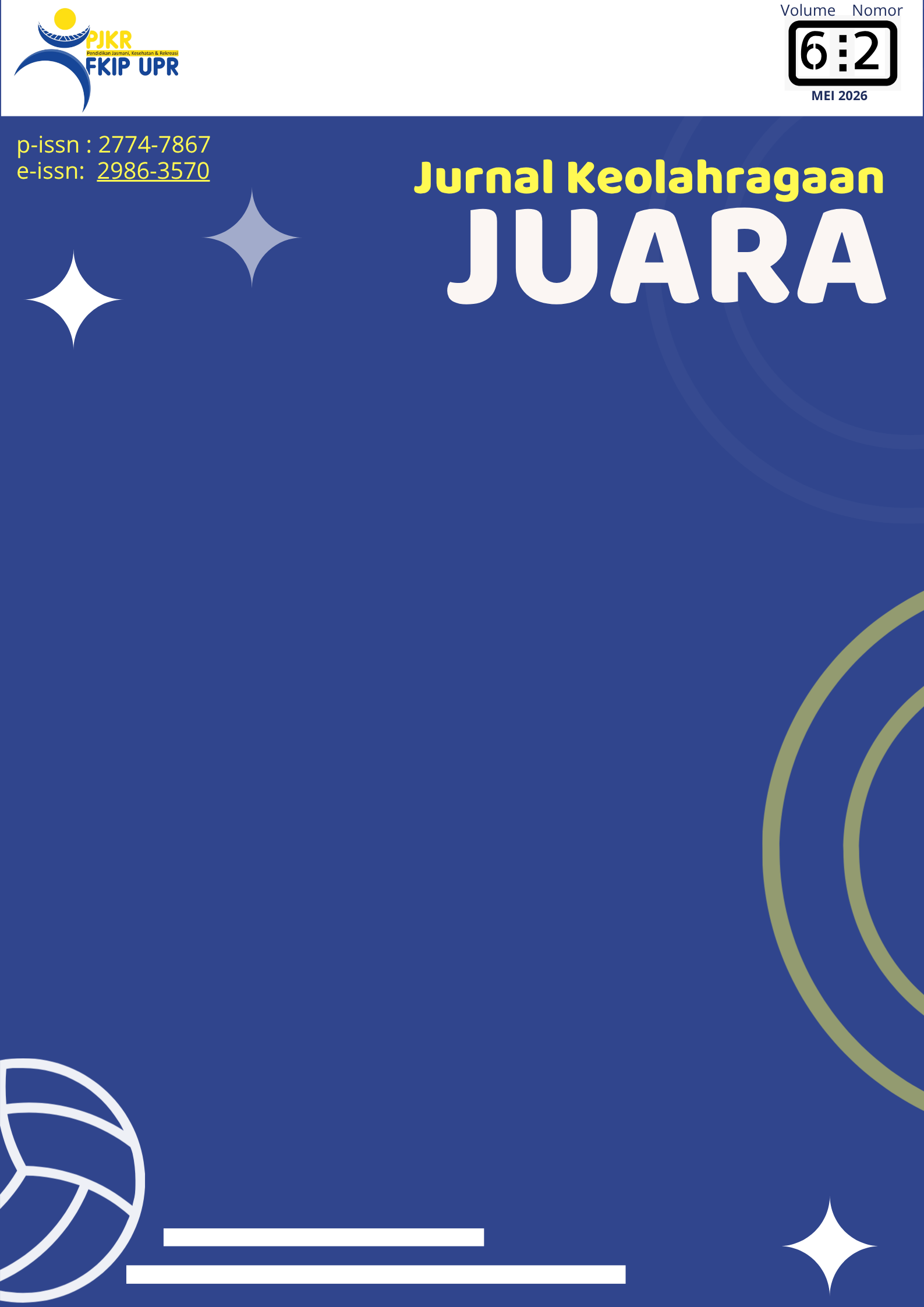 					View Vol. 6 No. 1 (2026): Jurnal Keolahragaan JUARA
				