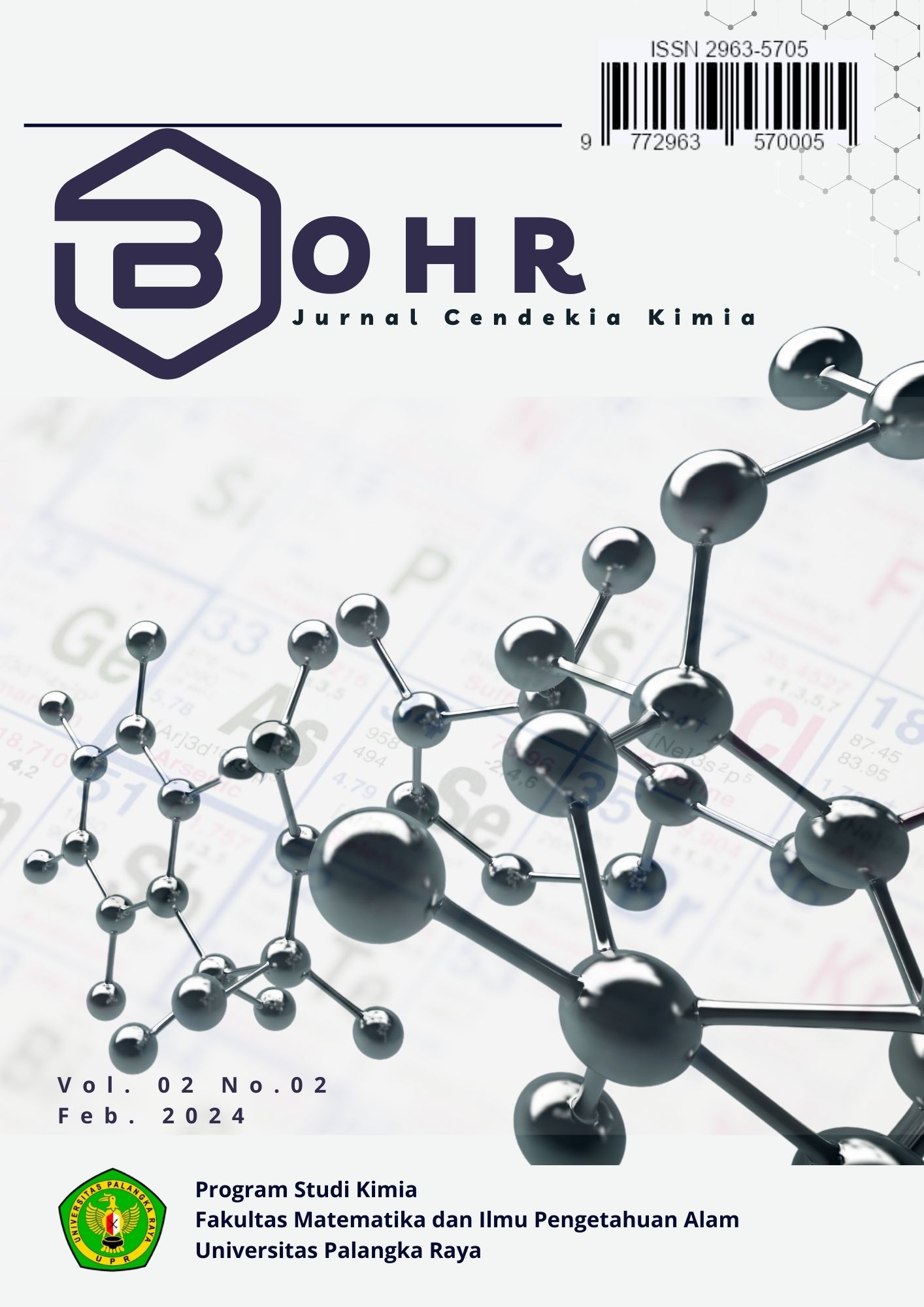 					Lihat Vol 2 No 02 (2024): Bohr: Jurnal Cendekia Kimia Vol 02 No 02
				