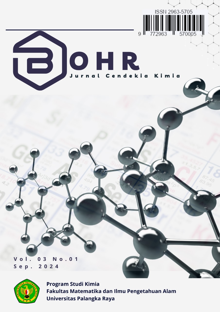 					Lihat Vol 3 No 01 (2024): Bohr: Jurnal Cendekia Kimia Vol 03 No 01
				