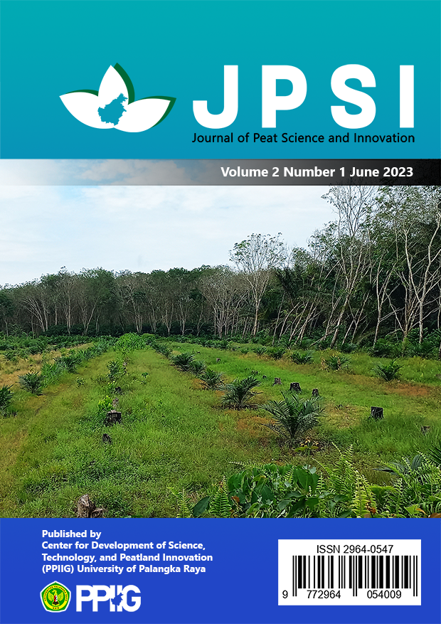 					View Vol. 2 No. 1 (2023): Journal of Peat Science and Innovation: June 2023
				